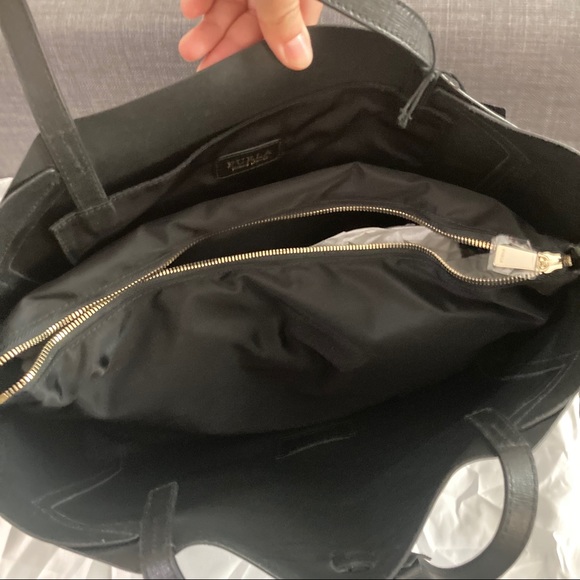 Furla large tote black bow NWT - Picture 5 of 9